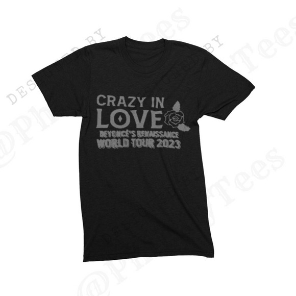 Beyoncé Renaissance Crazy in Love Unisex T Shirt Beyonce World Tour 2023 - Picture 1 of 2
